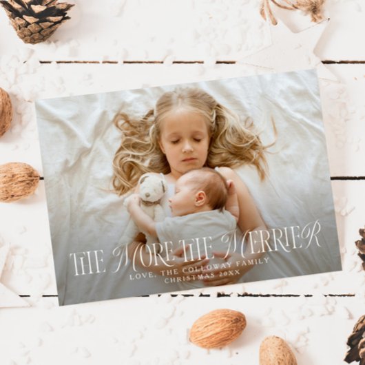 Hoe meer de kerstfoto's van Merrier Aankondiging