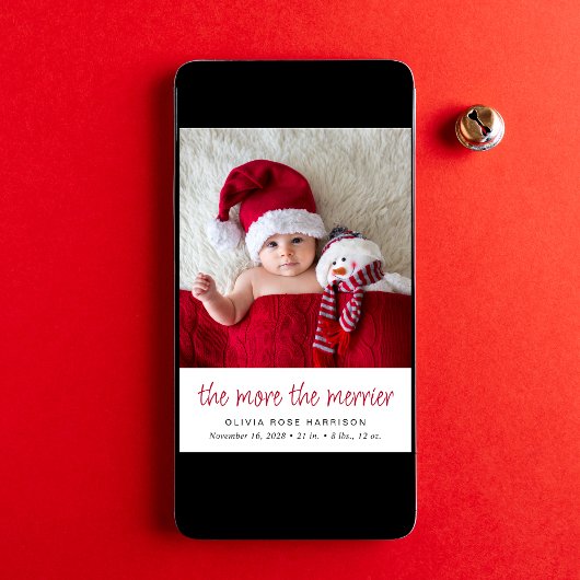 Hoe meer de kerstfoto's van Merrier Aankondiging