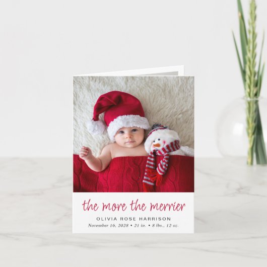 Hoe meer de kerstfoto's van Merrier Aankondiging (Voorkant)