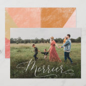 Hoe meer de kerstkaart van Merrier Aankondiging (Voorkant / Achterkant)