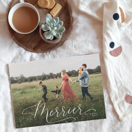 Hoe meer de kerstkaart van Merrier Aankondiging