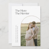 Hoe meer de Merrier Arch Kerstzwangerschap Aankondiging (Voorkant)