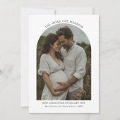 Hoe meer de Merrier Christmas zwangerschapsboog Feestdagenkaart (Voorkant)