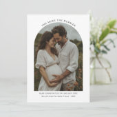 Hoe meer de Merrier Christmas zwangerschapsboog Feestdagenkaart (Staand voorkant)