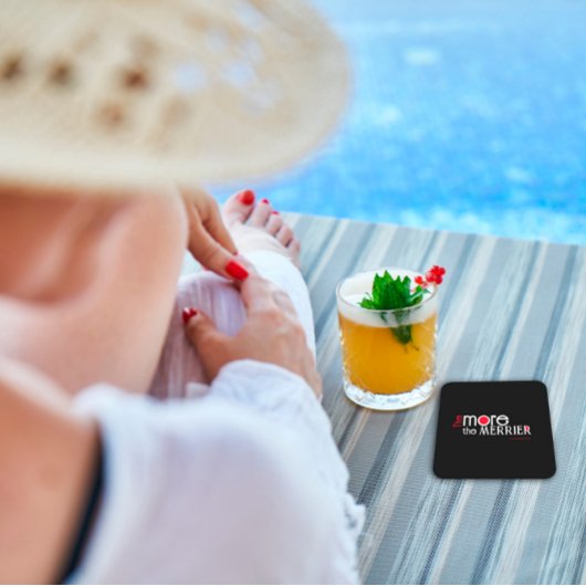 Hoe meer de merrier engouragement quote kartonnen onderzetters