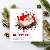 Hoe meer de Merrier Feestdagen Baby aankondiging