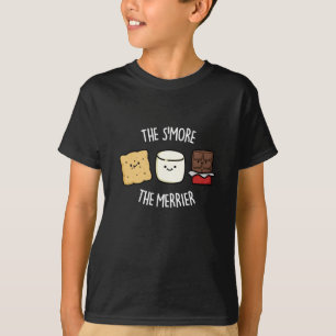 Hoe meer de Merrier Funny des meer pun Dark BG T-shirt