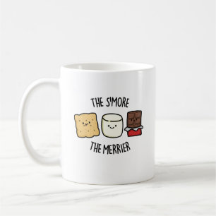 Hoe meer de Merrier Funny Smore Pun Koffiemok