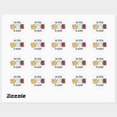 Hoe meer de Merrier Funny Smore Pun Ronde Sticker (Vel)