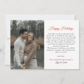 Hoe meer de Merrier Kerstfoto zwangerschap Aankondiging (Achterkant)