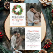 Hoe meer de Merrier Kerstfoto zwangerschap Aankondiging