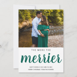 hoe meer de merrier kerstnaalden baby feestdagenkaart