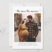 Hoe meer de Merrier Kerstzwangerschap Aankondiging (Voorkant)