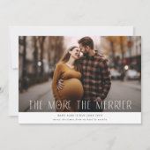 Hoe meer de Merrier Kerstzwangerschap Feestdagenkaart (Voorkant)