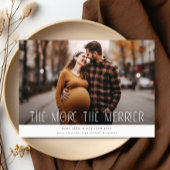 Hoe meer de Merrier Kerstzwangerschap Feestdagenkaart