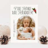 Hoe meer de Merrier Mistletoe Xmas Geboorte Aankondiging