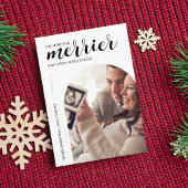 Hoe meer de Merrier moderne kerstzwangerschap Feestdagenkaart