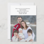 Hoe meer de Merrier New Baby 2 Foto Feestdagenkaart (Achterkant)