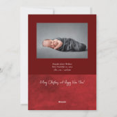 Hoe meer de Merrier New Baby met Kerstmis Feestdagenkaart (Achterkant)