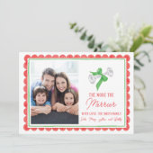 Hoe meer de Merrier Nieuwe Baby Kerst Kaart (Staand voorkant)