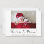 Hoe meer de Merrier Photo New Baby Feestdagenkaart (Voorkant)