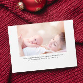 Hoe meer de Merrier Photo New Baby Feestdagenkaart