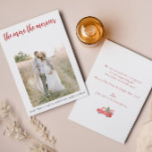 Hoe meer de Merrier Pregnancy Christmas Kaart