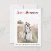 Hoe meer de Merrier Pregnancy Christmas Kaart (Voorkant)