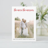 Hoe meer de Merrier Pregnancy Christmas Kaart (Staand voorkant)