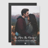 Hoe meer de Merrier Pregnancy Holiday Magnet Kaart (Voorkant / Achterkant)