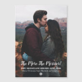 Hoe meer de Merrier Pregnancy Holiday Magnet Kaart (Voorkant)