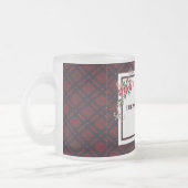 Hoe meer de Merrier Red Plaid Matglas Koffiemok (Links)