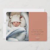 Hoe meer de Merrier Rust Birth koninklijke foto Feestdagenkaart (Achterkant)