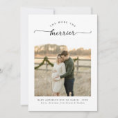 Hoe meer de Merrier unieke kerstzwangerschap Feestdagenkaart (Voorkant)