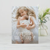 Hoe meer de Merrier vakantiegeboorte Aankondiging (Staand voorkant)