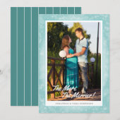 Hoe meer de Verticale Foto Kerstmis van Merrier Feestdagenkaart (Voorkant / Achterkant)