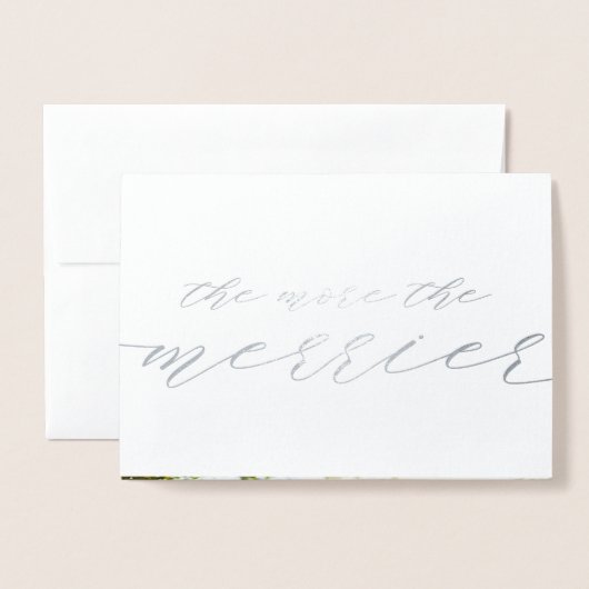 Hoe meer de vrolijkere kerst folie kaarten (Voorkant met envelop)