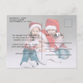 Hoe meer de vrolijkere kerstgeboorte aankondigingskaart (Achterkant)