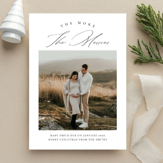 Hoe meer de vrolijkere kerstzwangerschap aankondiging