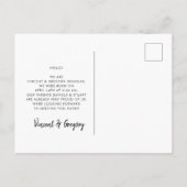 Hoe meer de vrolijkere tweelinggeboorte aankondigi briefkaart (Achterkant)