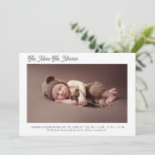 Hoe meer de vrolijkere vakantie geboorte aankondig aankondiging (Staand voorkant)