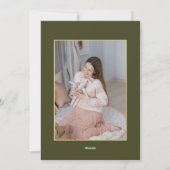 Hoe meer de zwangerschap van de Merrier Feestdagenkaart (Achterkant)