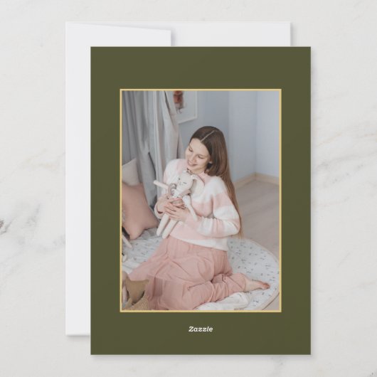 Hoe meer de zwangerschap van de Merrier Feestdagenkaart (Achterkant)