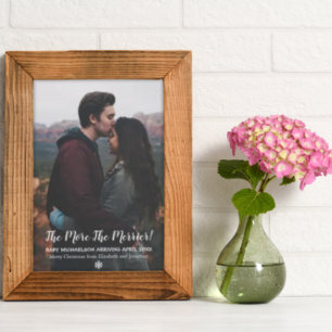 Hoe meer de zwangerschap van de Merrier Feestdagenkaart