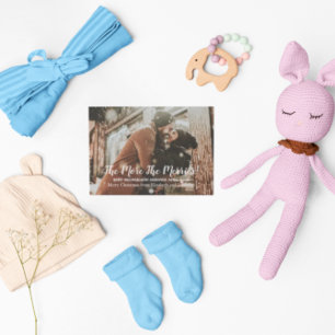 Hoe meer de zwangerschap van de Merrier Feestdagenkaart