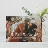 Hoe meer de zwangerschap van de Merrier Feestdagenkaart (Staand voorkant)