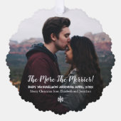 Hoe meer de zwangerschap van de Merrier Ornament Kaart (Voorkant)