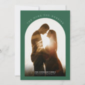 Hoe meer de zwangerschap van de vrouw Moderne Foto Feestdagenkaart (Voorkant)