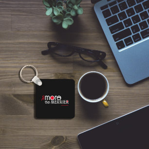 Hoe meer het gezegde van de merrier engouragement sleutelhanger