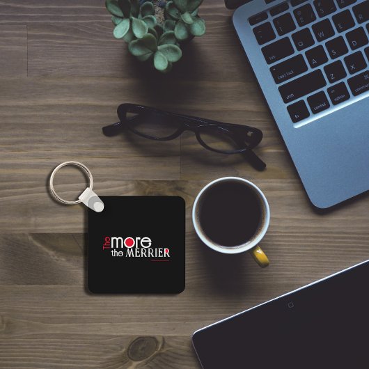 Hoe meer het gezegde van de merrier engouragement sleutelhanger